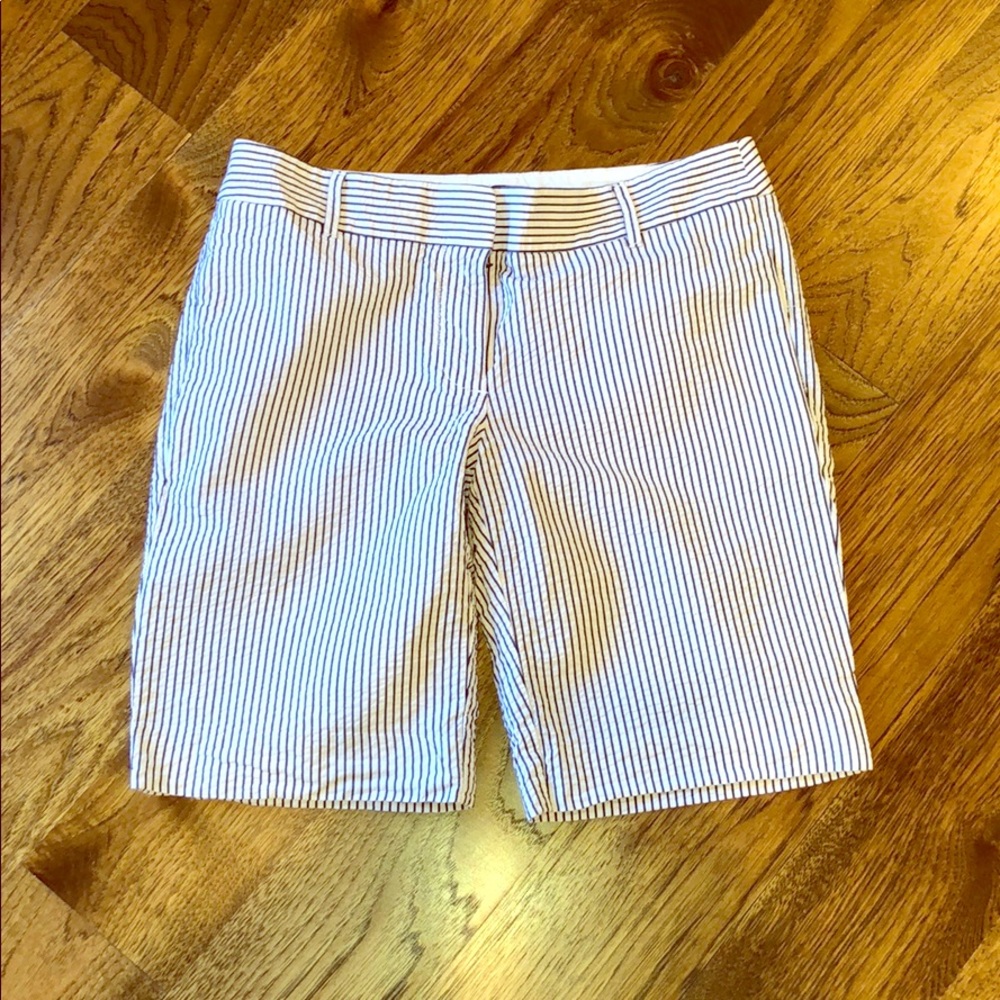 J. Crew Striped Seersucker Shorts